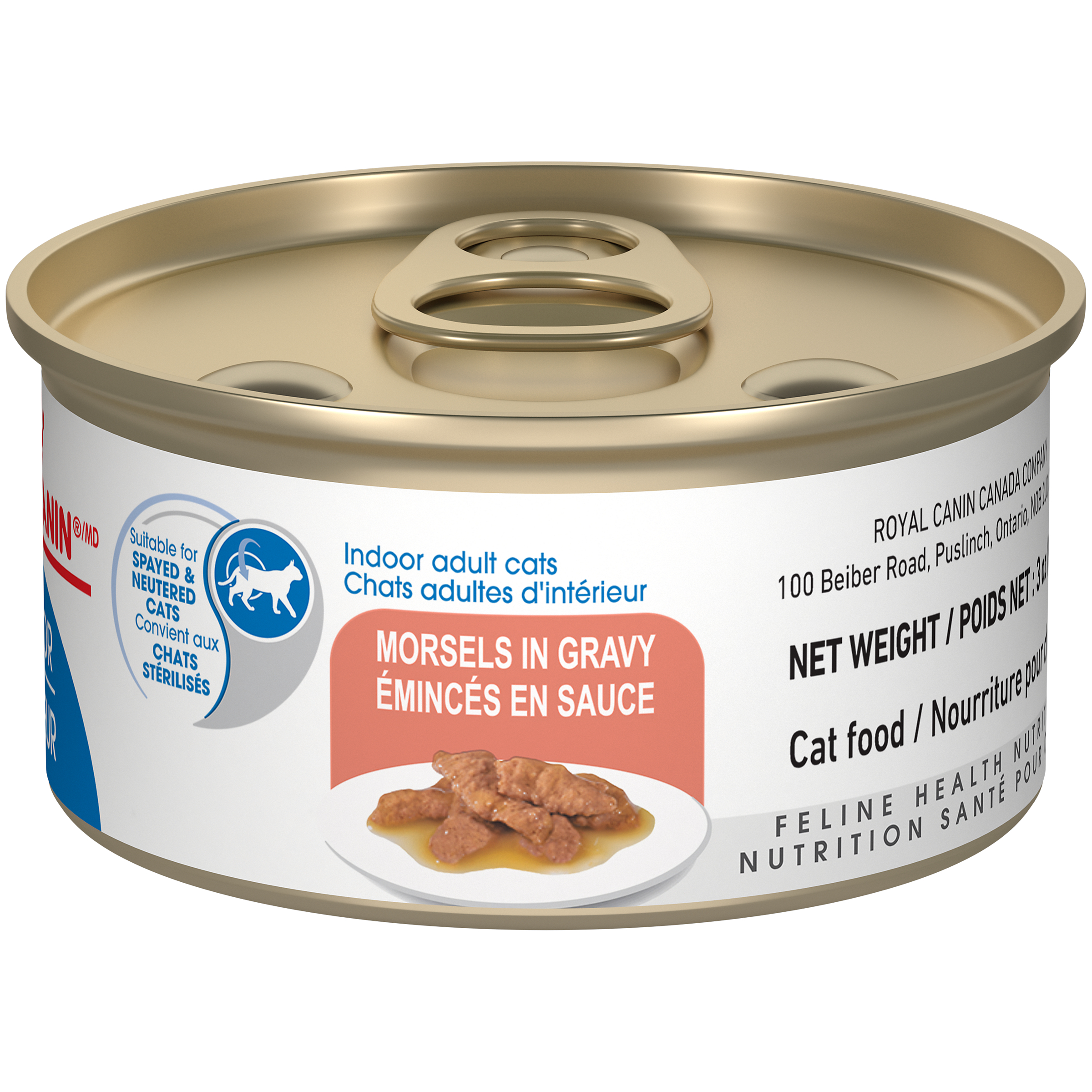 Indoor Adult Morsels in Gravy Canned Cat Food Royal Canin