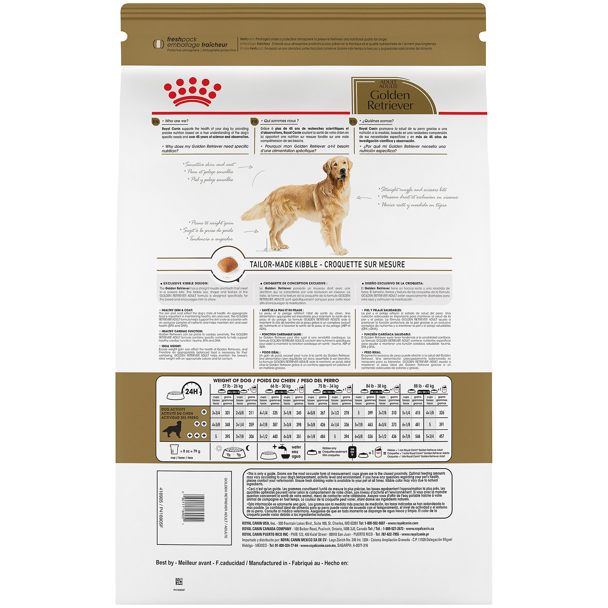 Bags Royal Canin Breed Health Nutrition Golden Retriever Puppy Dry Dog